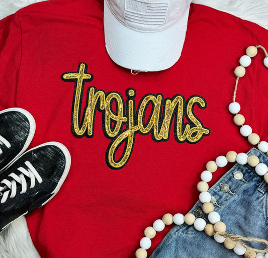 "Team Spirit" Mascot Sequin  Patch