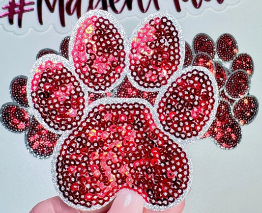 Paw  Sequin Patch