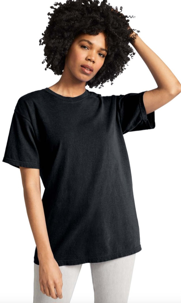Black Comfort Colors ® Heavyweight Ring Spun Tee 1717