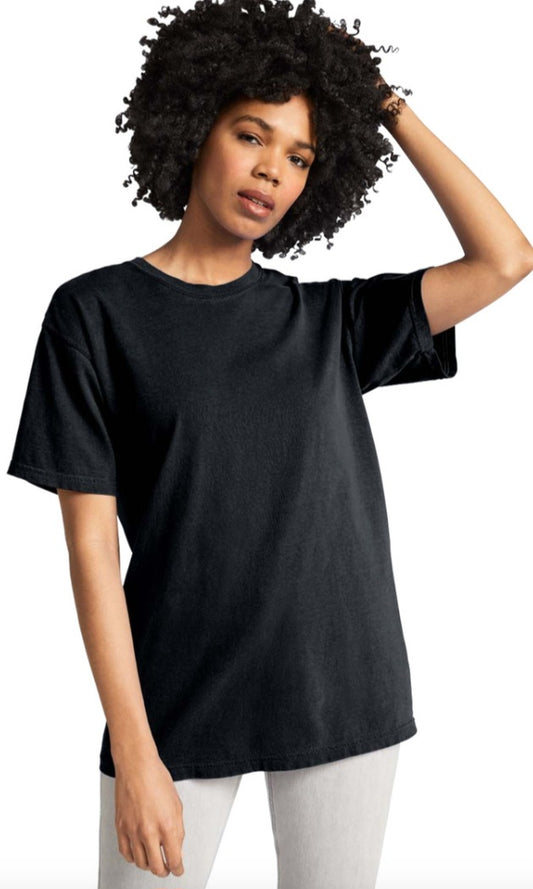 Black Comfort Colors ® Heavyweight Ring Spun Tee 1717