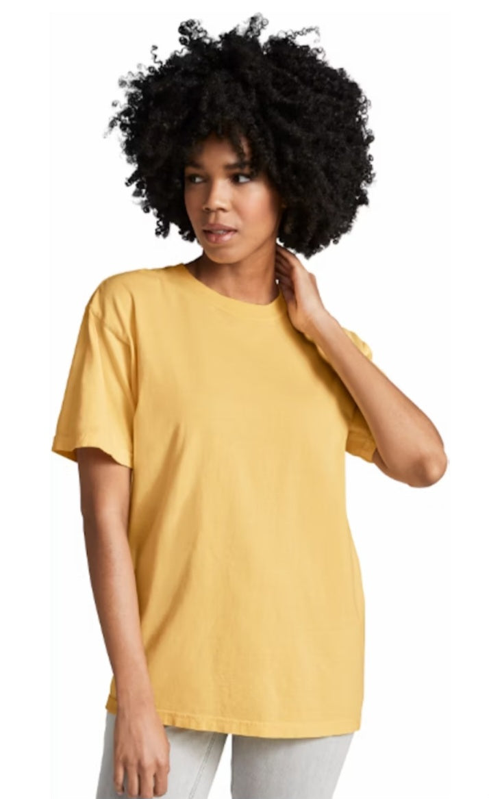 Mustard Comfort Colors ® Heavyweight Ring Spun Tee 1717