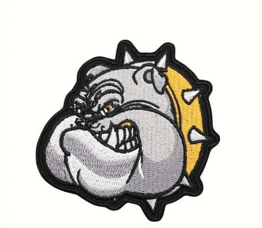 Bulldogs  Embroidered Yellow Collar  Patch