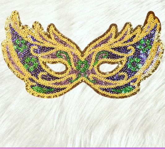 Mardi Gras Mask - sequin/Glitter mask