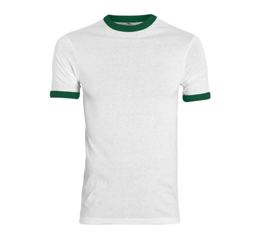 Augusta Ringer T-Shirt white-Dark Green