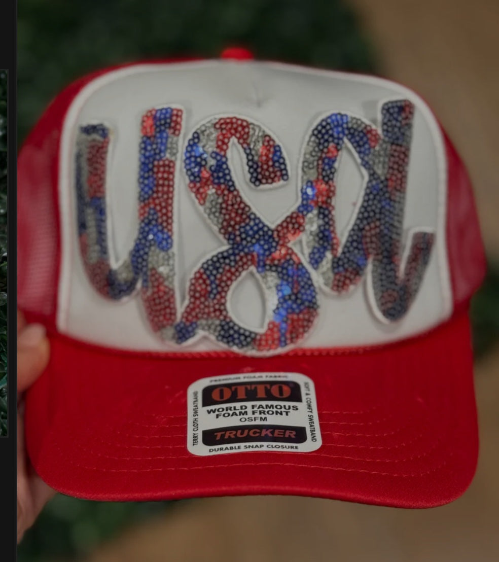 Sequin USA Camo Patch