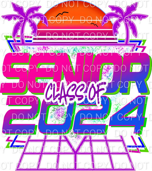 Class of 2024 80's Palms Sunset (Direct To Film)