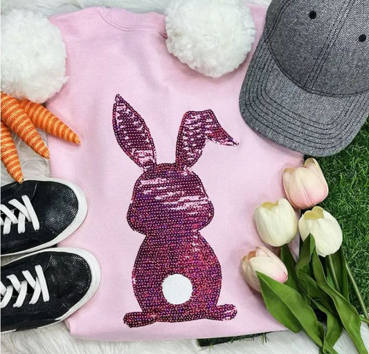 Sequin Bent Ear Bunny Patch