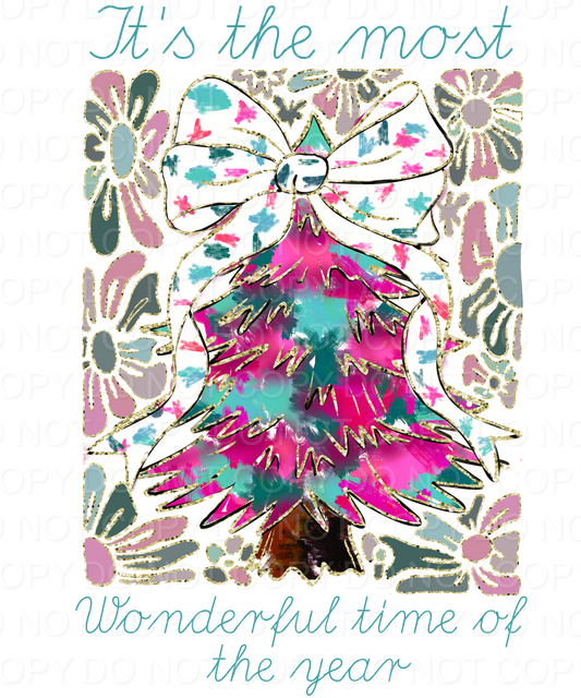 Most Wonderful Time Of The Year X-Mas Tree(Direct To Film)