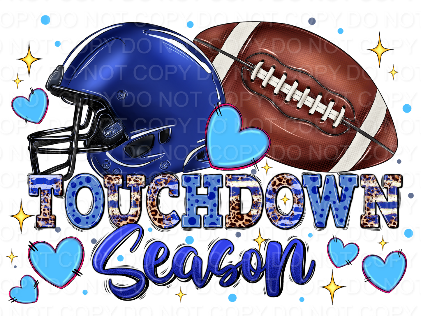 Leopard Touchdown Season Blue (Direct To Film)