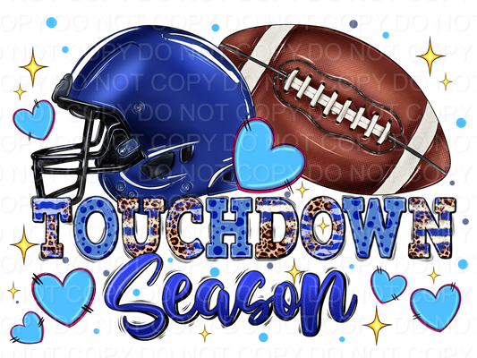 Leopard Touchdown Season Blue (Direct To Film)