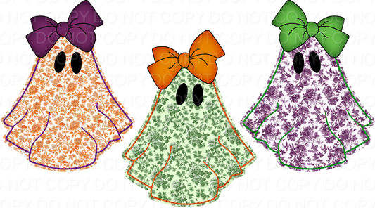 Tri Color Toile Ghost Trio  (Direct To Film)