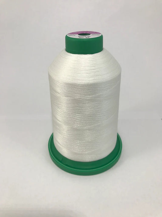 0015 White- Isacord Embroidery Thread 40WT 5000M