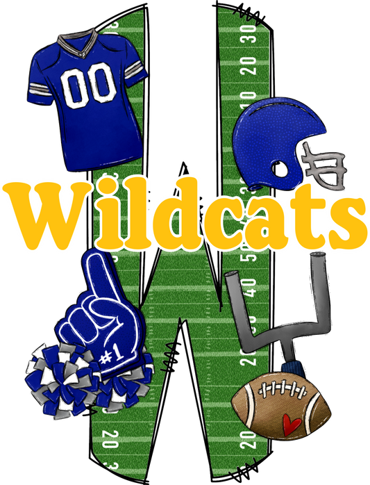 WILDCATS LETTER FOOTBALL FIELD -ROYAL (Direct To Film)