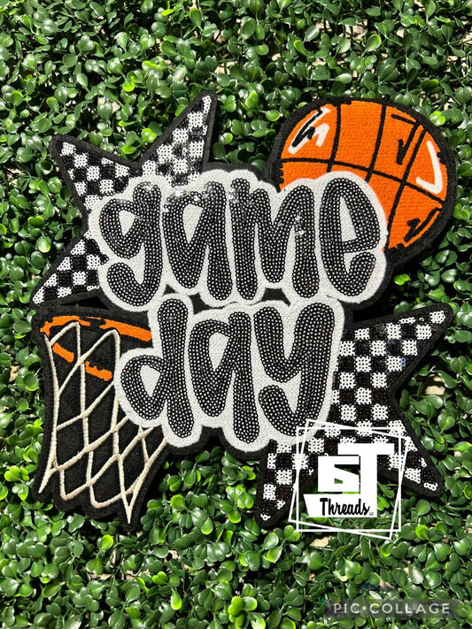 Basketball Checkered Star Game Day....Patch