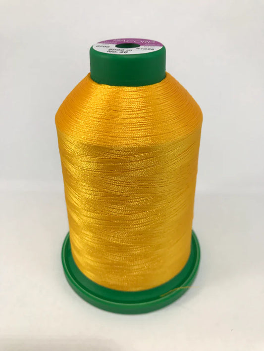 0700 Bright Yellow - Isacord Embroidery Thread 40WT 5000M