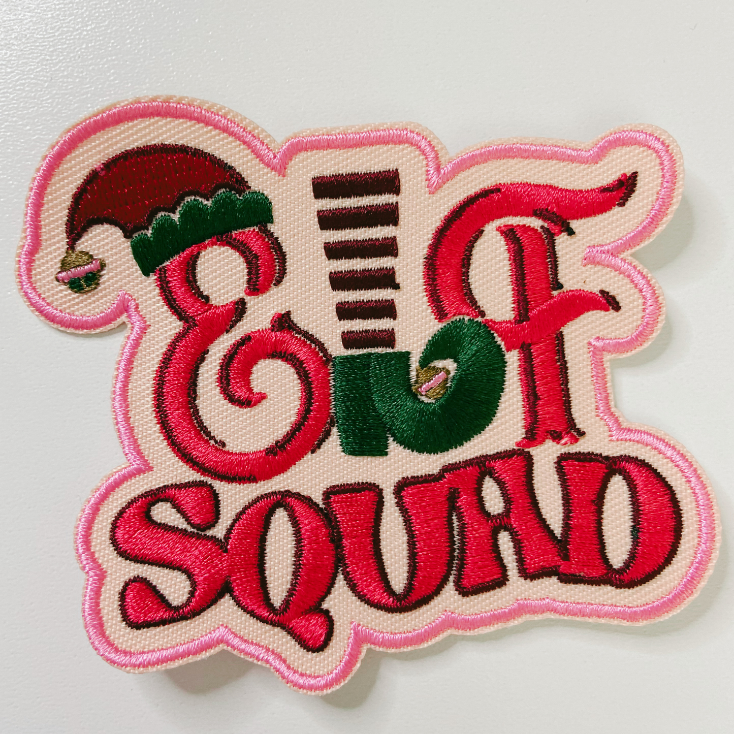 3.5" Sorta Merry, Sorta Scarry -  Embroidered Hat Patch