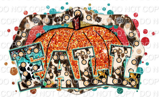 Fall with pumpkin and cow print (Direct To Film)