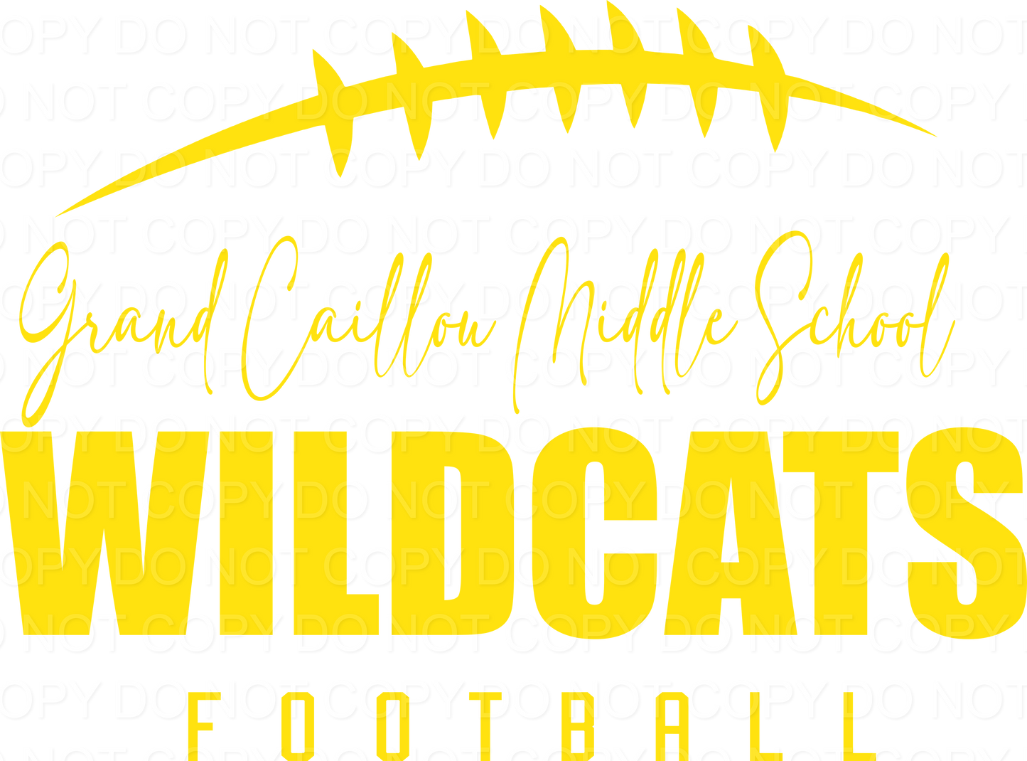 Grand Caillou  Middle School Half Ball DTF Print