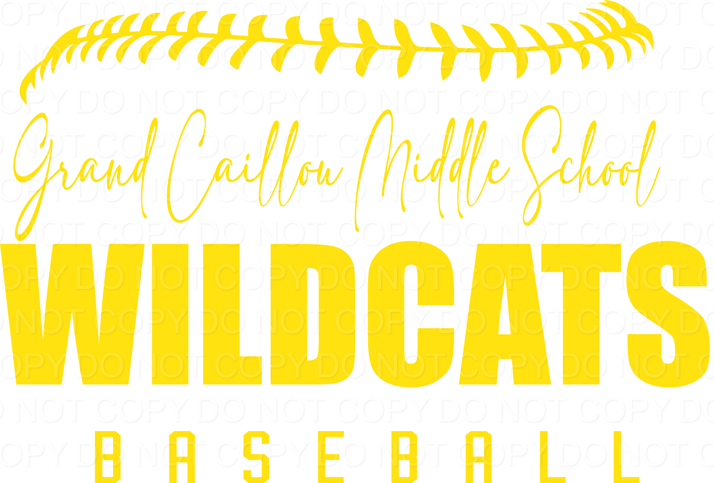 Grand Caillou  Middle School Half Ball DTF Print