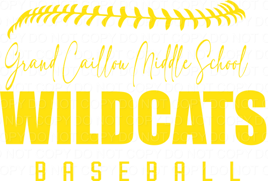 Grand Caillou  Middle School Half Ball DTF Print