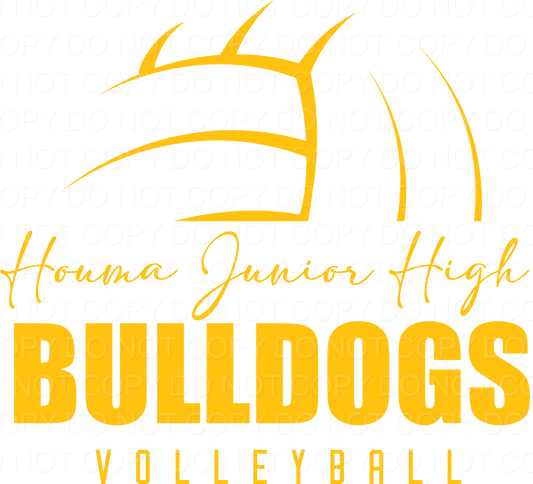 Houma Jr. High School Half Ball DTF Print