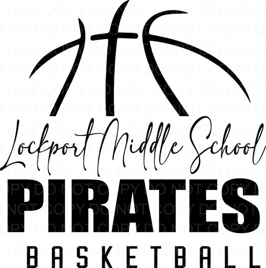 Lockport Middle School Half Ball DTF Print