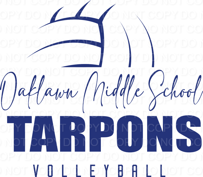 Oaklawn  Middle School Half Ball DTF Print