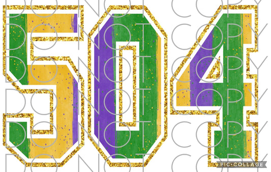 504 Mardi Gras Colors (Sublimation)