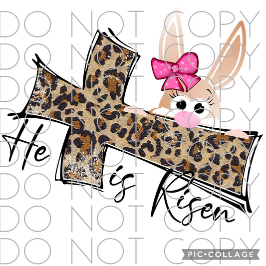 He is Risen Bunny with Leopard Cross(Direct To Film)