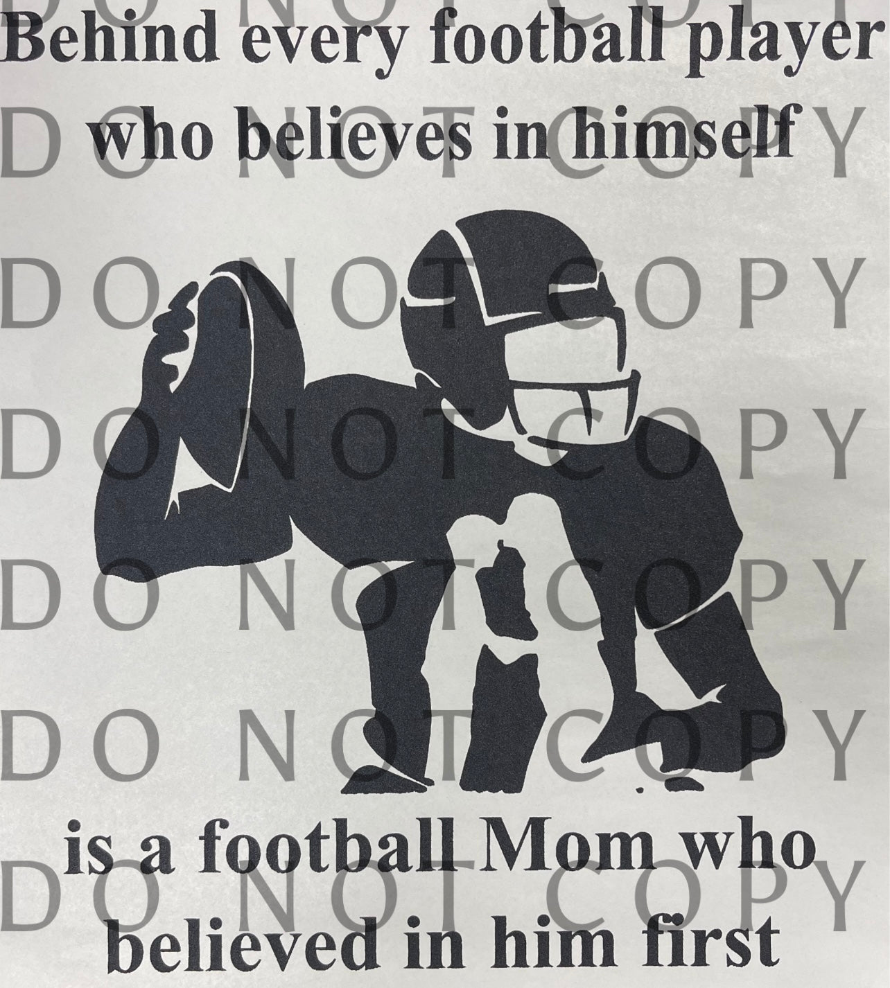 Behind Every Football Player is a Mom Black Single Color (Adult)
