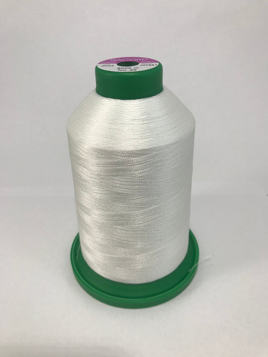 0003 Ghost White - Isacord Embroidery Thread 40WT 5000M