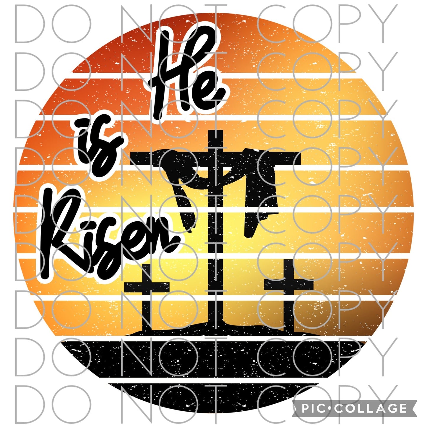 He is Risen with Crosses and Sunset (Direct To Film)
