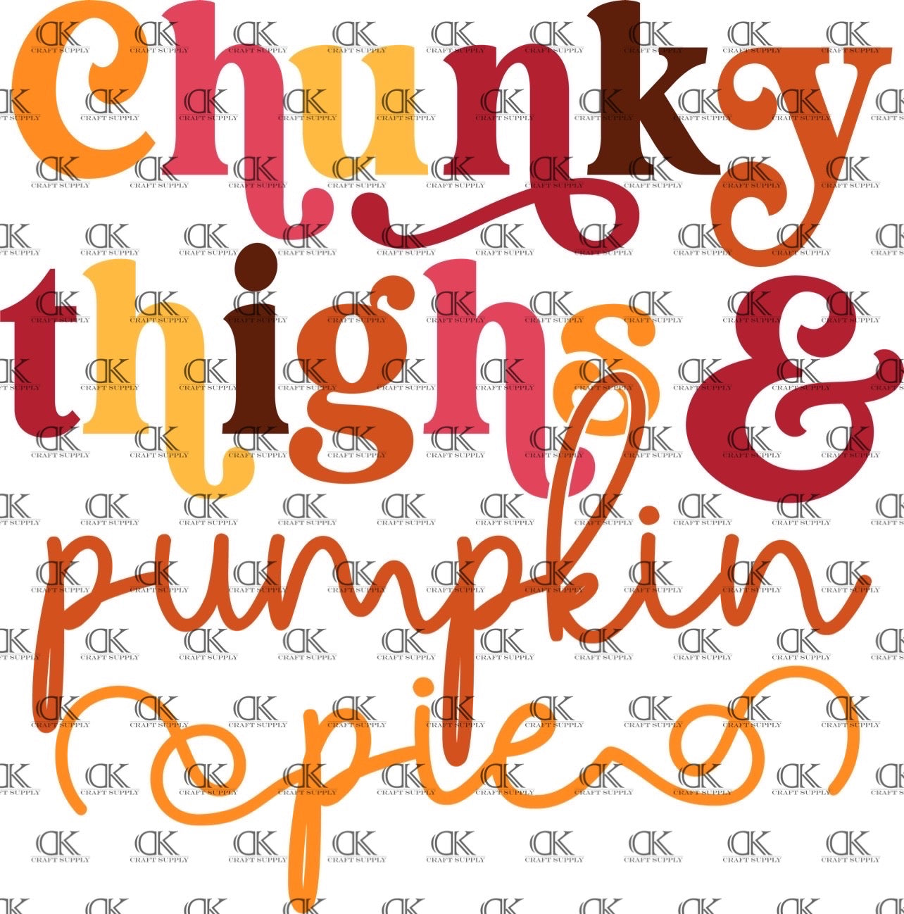 Chunky Thighs & Pumpkin Pie Full Color (Adult)