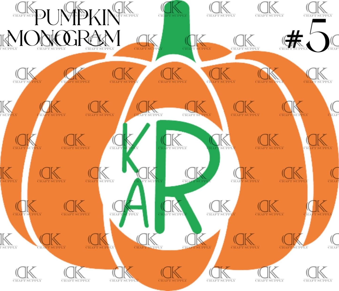 Pumpkin Monogram(Direct To Film)