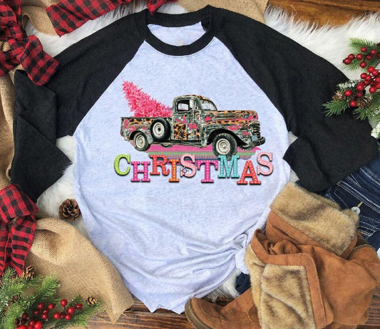 Funky Christmas Truck Full Color (Adult)