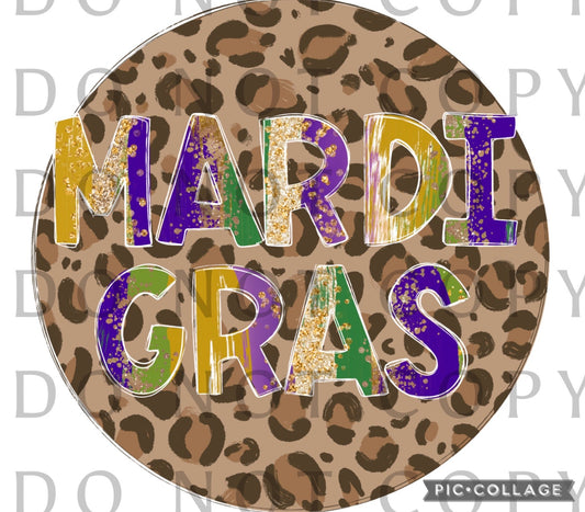 Mardi Gras Leopard Circle (Direct To Film)