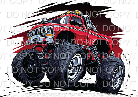 Red Monster Truck (Direct To Film)