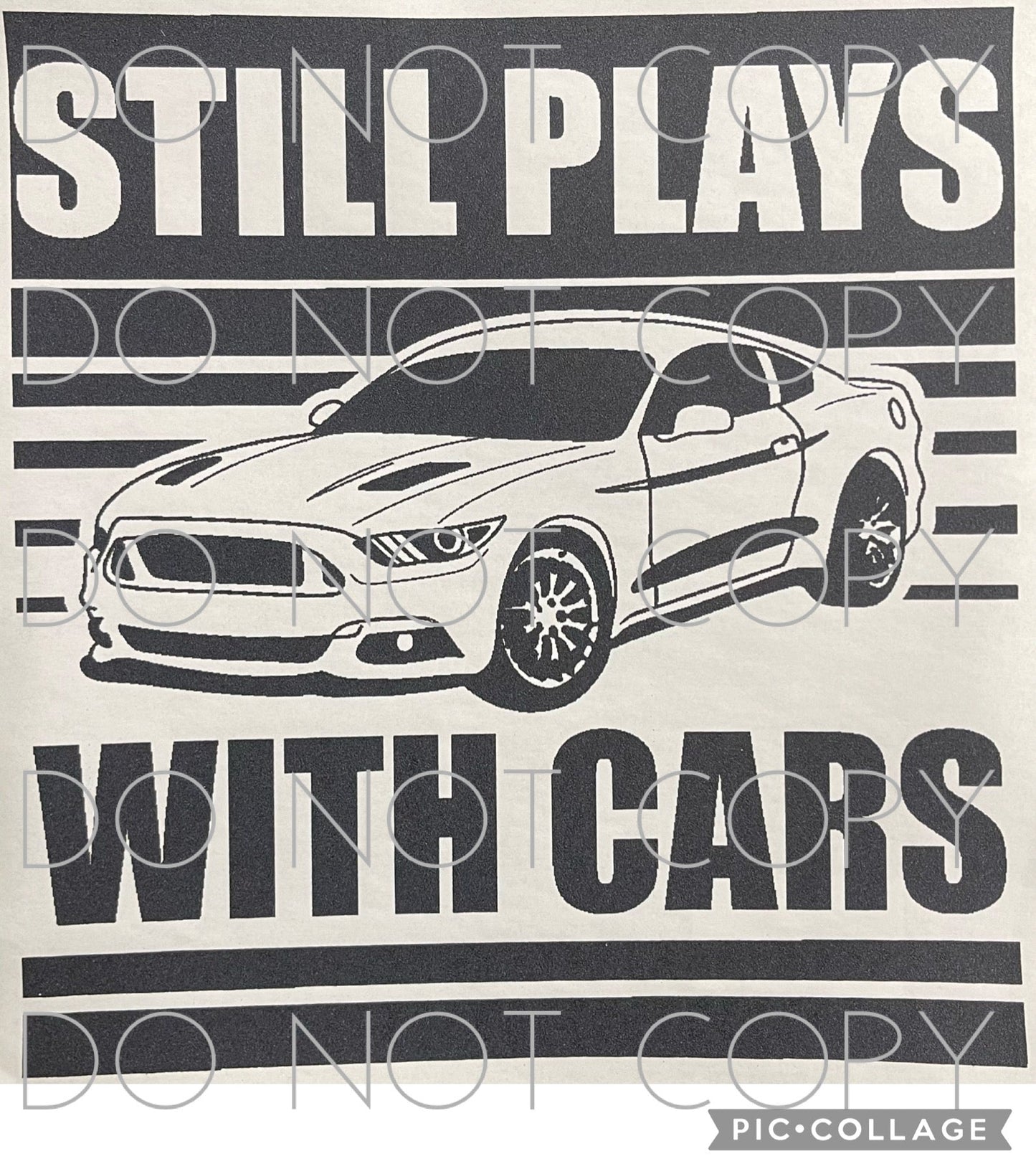 Still Plays with Cars Single Color(Adult)