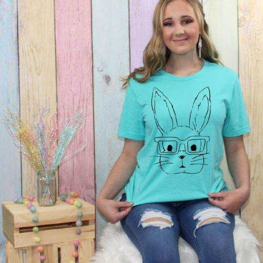 Easter Bunny with Glasses Single Color (Adult & Youth)