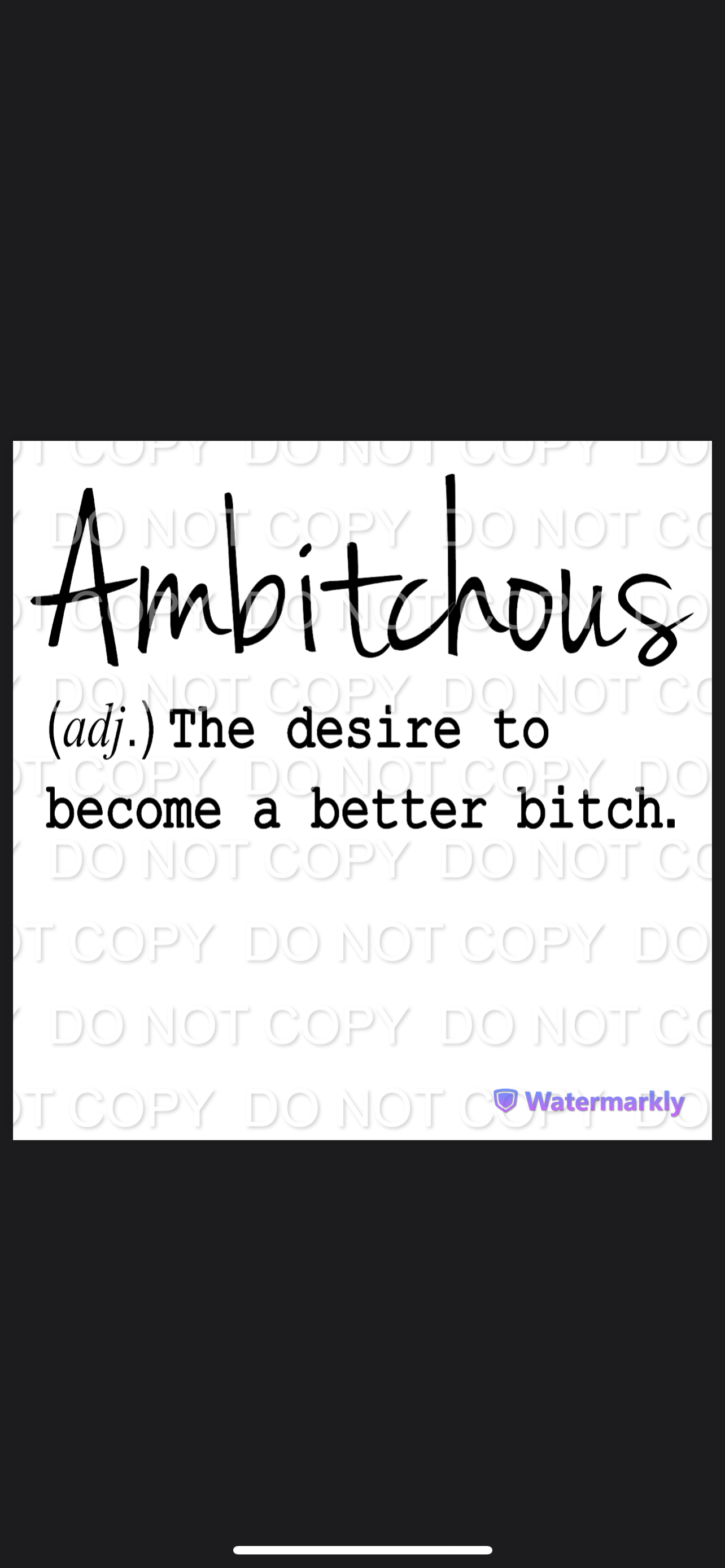 Ambitchous Become a Better Bitch Single Color (Adult)