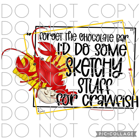 Forget the chocolate bar…sketchy stuff (Direct To Film)