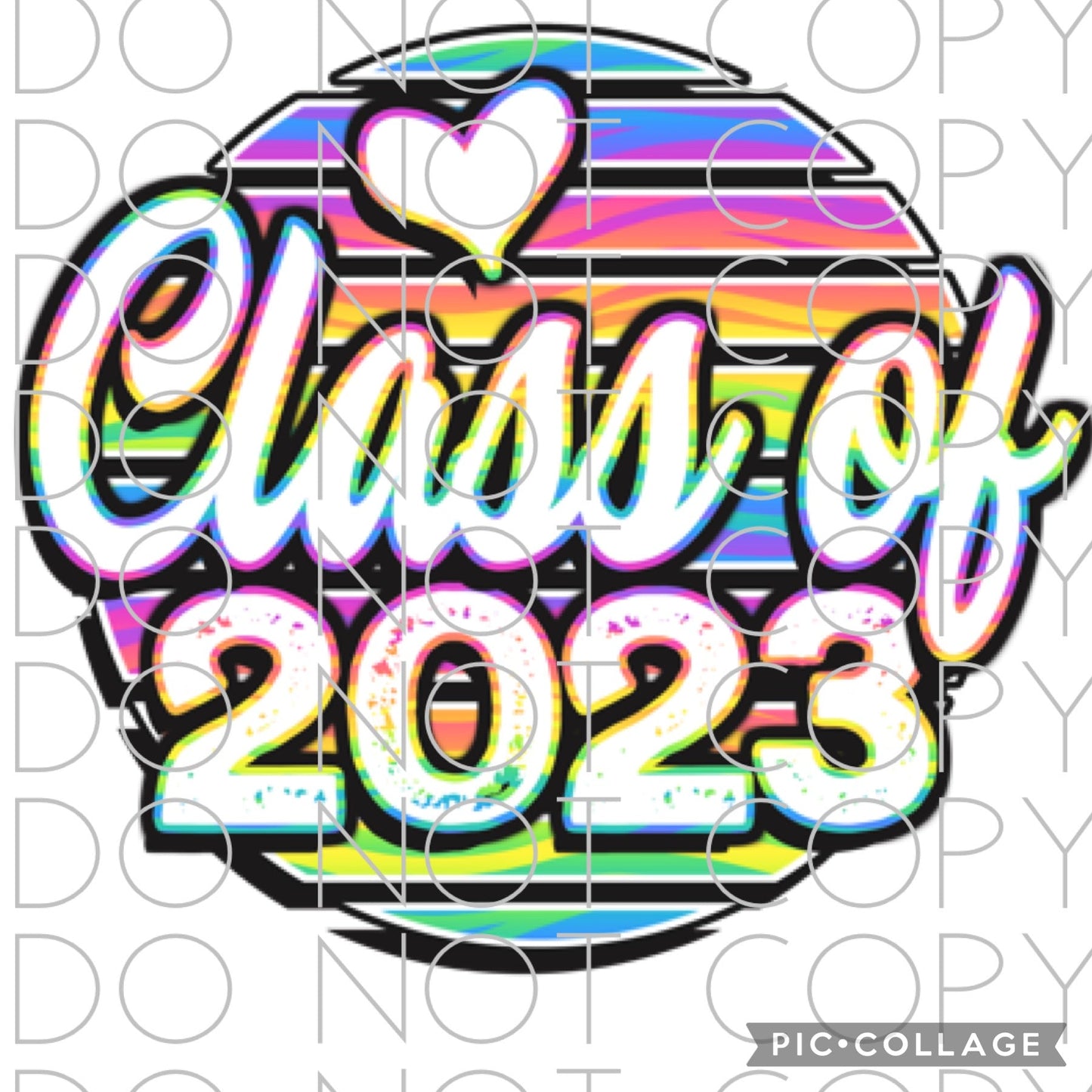 Class of 2023 Colorful Circle (Direct To Film)