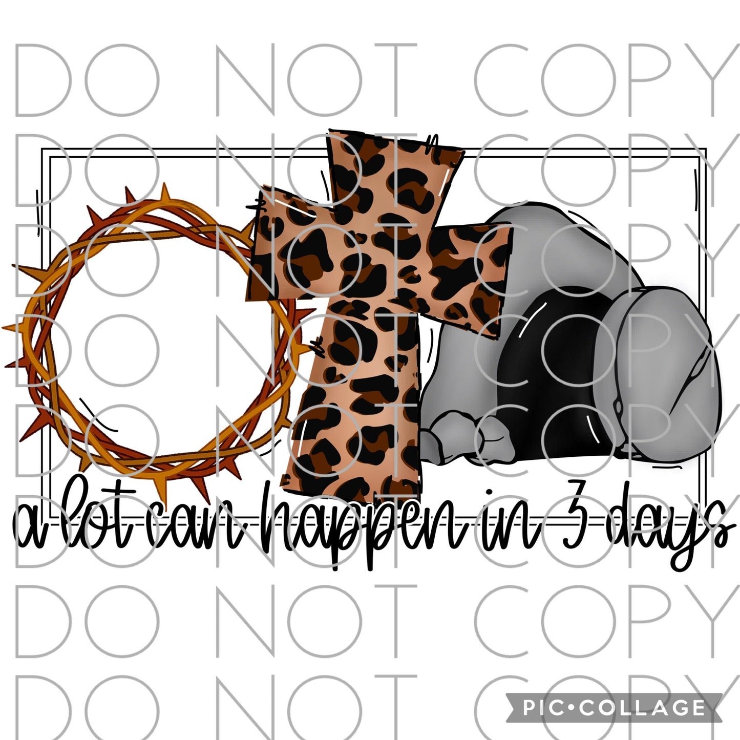 A lot can happen in 3 days crown of thorns cross and tomb (Direct To Film)