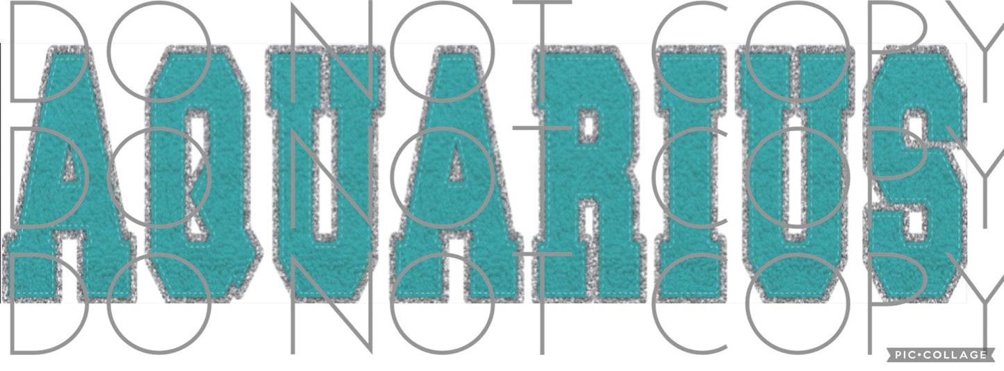 Aquarius Faux Chenille (Direct To Film)