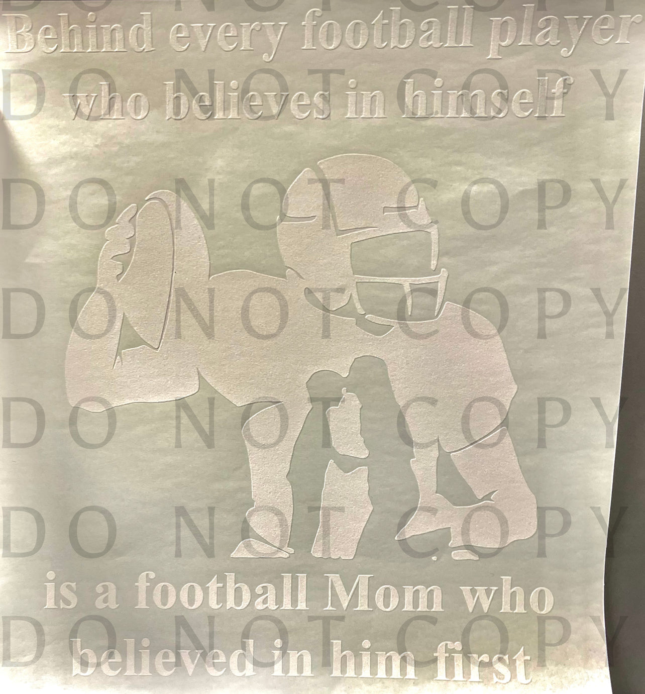Behind Every Football Player is a Mom White Single Color (Adult)
