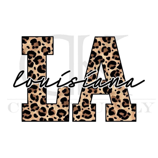 LA Louisiana leopard print (Direct To Film)