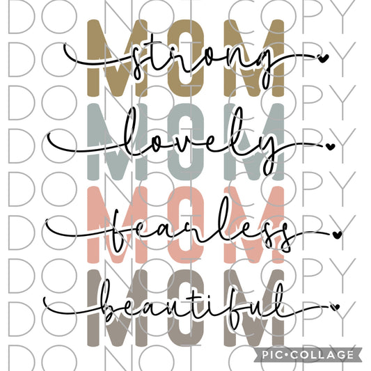Mom Strong Lovely Fearless Beautiful (Direct To Film)