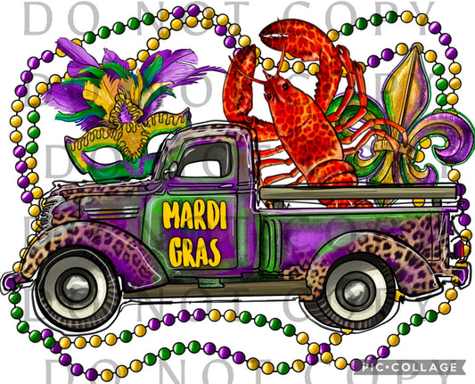 Mardi Gras Leopard Truck (Direct To Film)