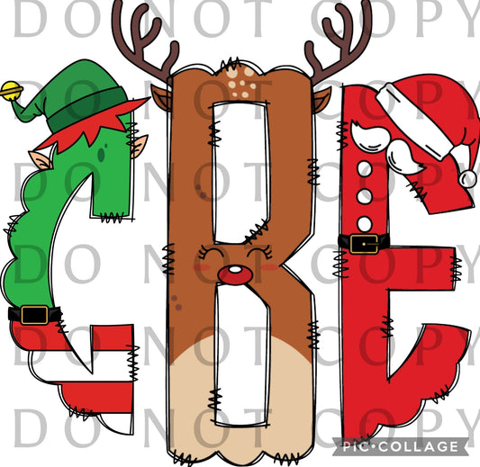 Christmas Trio Monogram (Direct To Film)