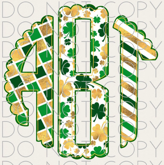 St Patrick’s Day Monogram(Direct To Film)